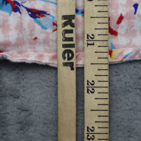 Red Rover Shirt Womens 10 Pink Floral Sleeveless Button Up Collared Top - Picture 8 of 16